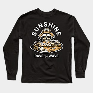 rock skull terror - sunshine Long Sleeve T-Shirt